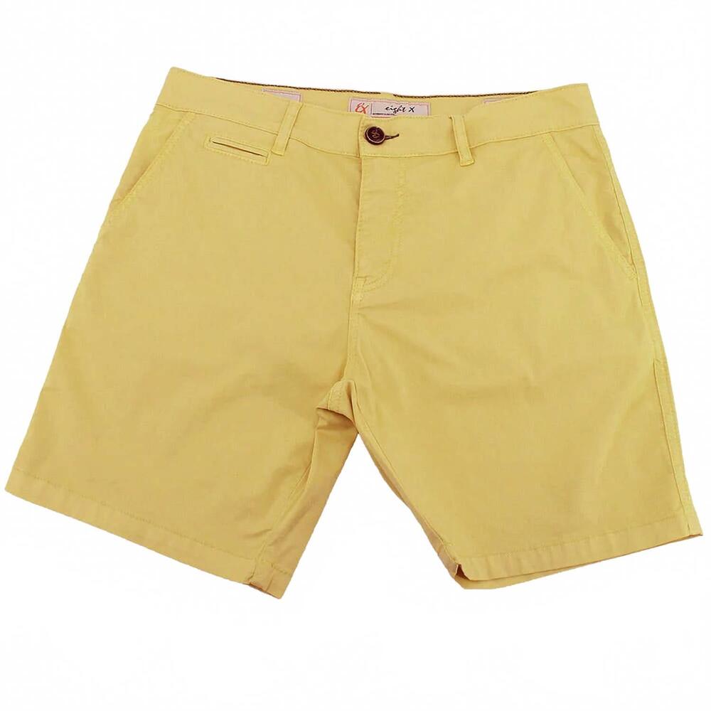 NEW EIGHT X men's chino shorts in yellow